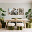 Neutral Cityscape Gallery Framed Wall Art Set, 40 x 30 cm 3 Piece Landscape Canvas Artwork