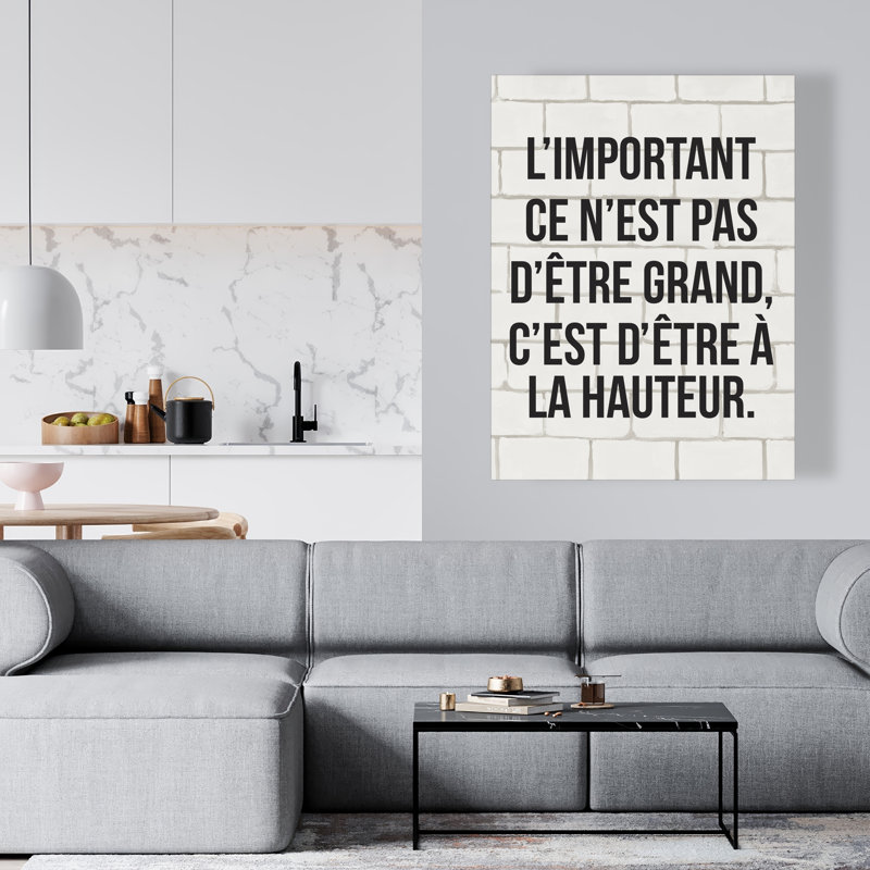 L'important ce n'est pas d'être grand - Art contemporain sur toile