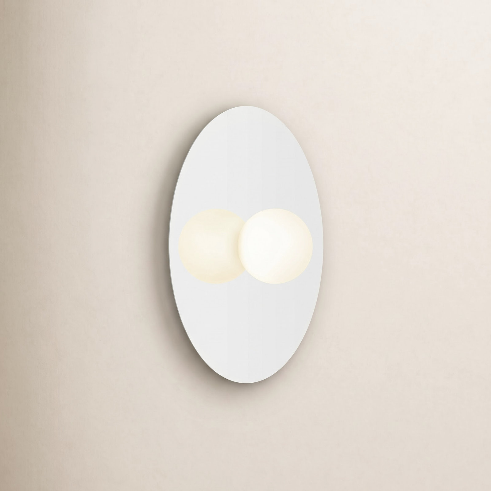 Bola Disc Single Light Flush Mount, White, 6.2" H x 12" W x 12" D