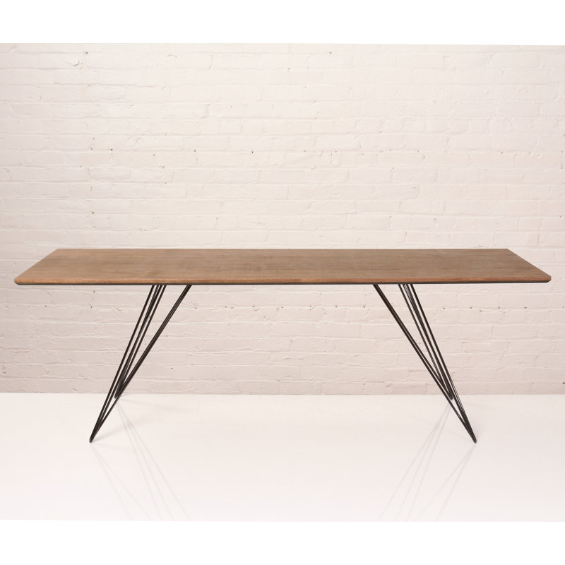 Williams Coffee Table, Black, 18" H x 54" L x 23" W, Walnut