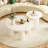 Modern Coffee Table Set Of 2, Round Coffee Table With Cylindrical Leg Design And 1 End Table