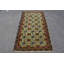 Tapis tissé à plat, tapis vert neutre, tapis rétro, tapis frais, tapis turc, tapis décoratifs 3,5 x 6,4 pi
