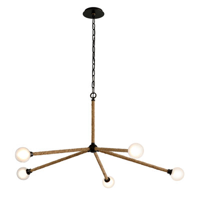 Lustree linéaire 5 lumières spoutnik modern Alesandra