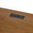 Hanoverton Half Pedestal Desk with Power/USB in Brown Oak