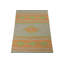 Flatweave Wool Area Rug in Gold/Green