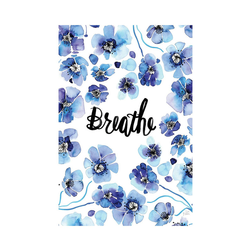Breathe by Sara Franklin - Wrapped Canvas Painting, 66.04 cm H x 45.72 cm W x 3.175 cm D