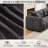 91.5" Gray Chenille Modern Tufted Sofa, Upholstered Living Room Couch with 2 Throw Pillows, Cloud Sofa for Apartment, Bedroom, Office-754363949