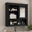 Armoire de salle de bain murale avec miroir et 4 tablettes-142488537