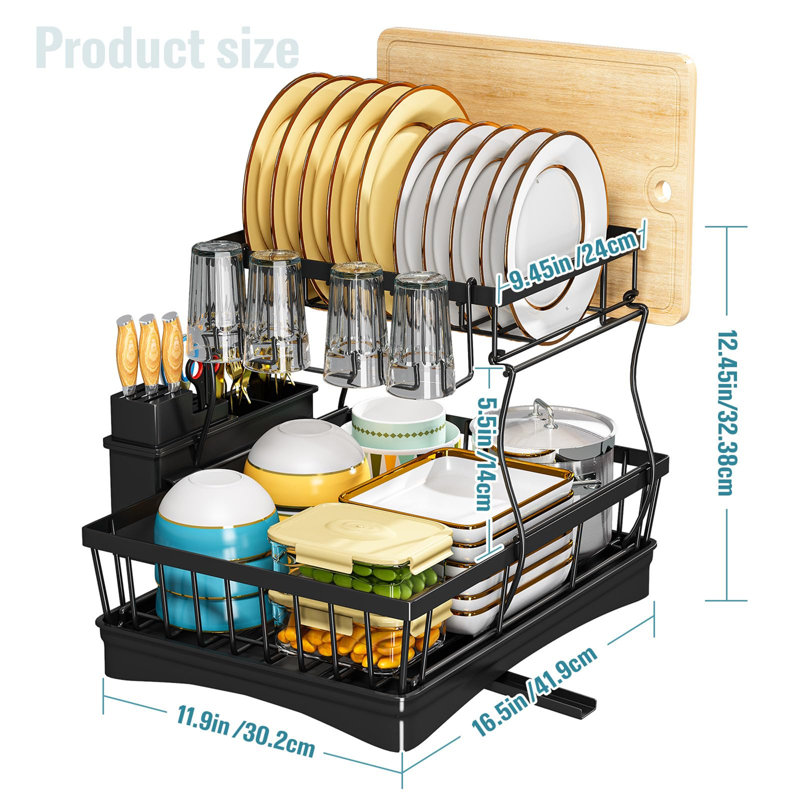 Metal Rectangle Utensil Storage Set