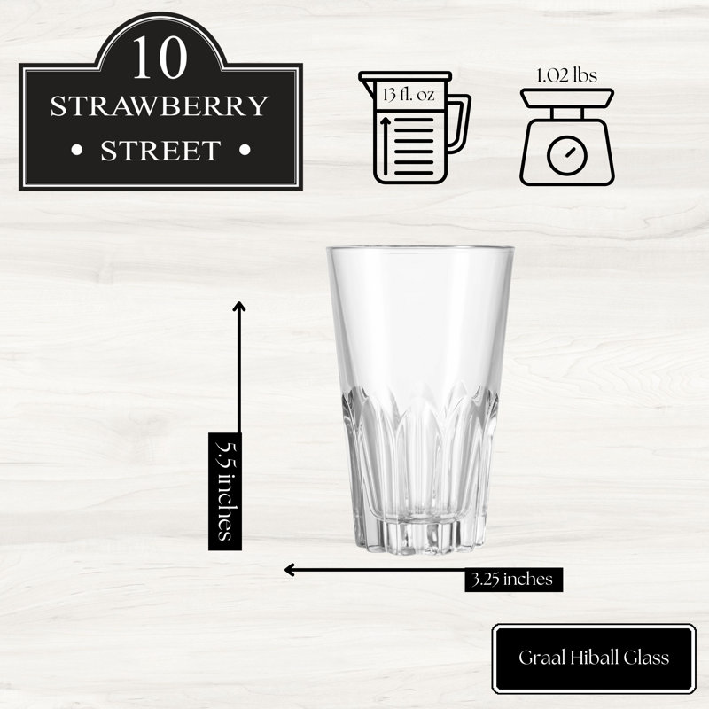 10 verres Hiball 10 Strawberry Street Graal