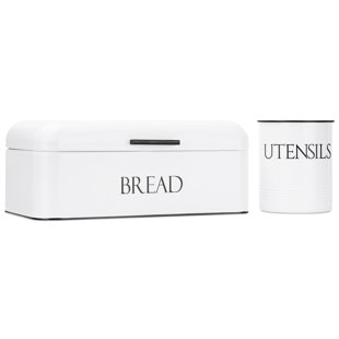 Wood Square Utensil Crock