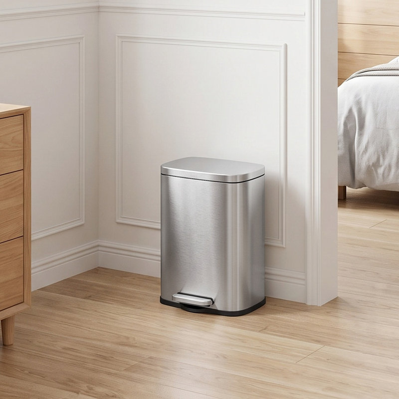 Recycling Bin - 50 L, Silver
