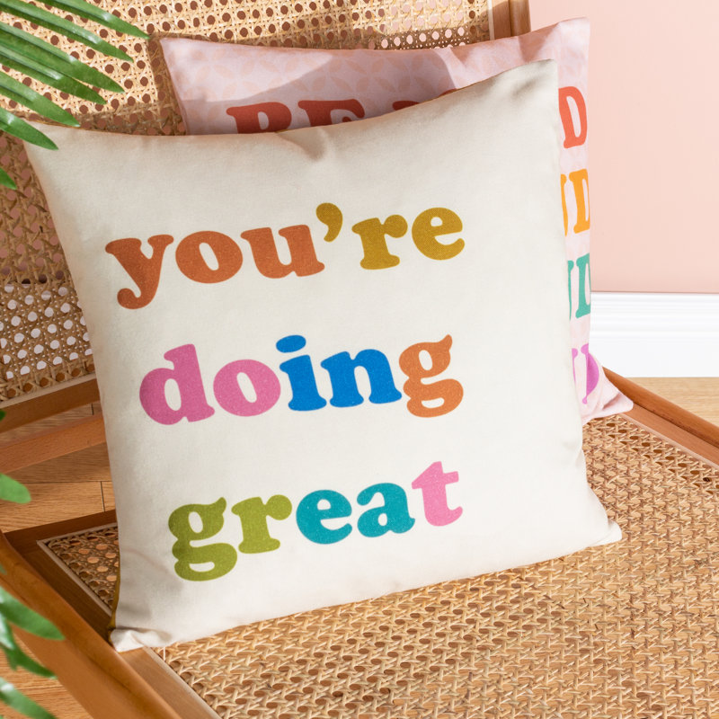 Doing Great Dawn Multicolour Square Scatter Cushion