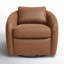 Fauteuil demi-tonneau pivotant rembourré Balvir