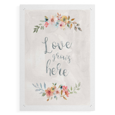 Amour floral - impression sur toile seulement - non encadrée