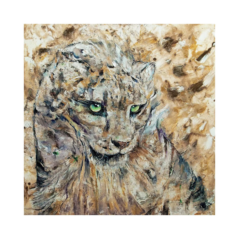 Snow Leopard by Michael Creese - Wrapped Canvas Gallery-Wrapped Canvas Giclée, 45.72 cm H x 45.72 cm W
