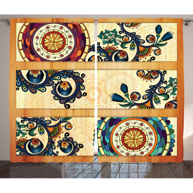 Sushmita Semi Sheer Curtain Pair, 54" x 84"