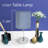 Mini lampe de table simple avec abat-jour cylindrique en tissu Amandev Simple Designs-16393465
