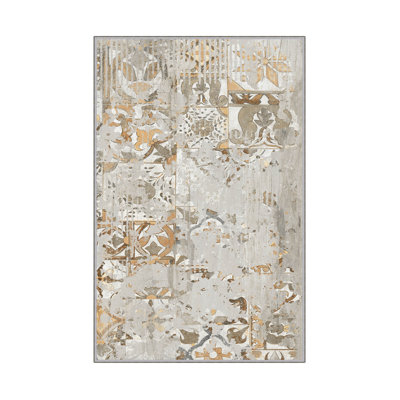 Antibacterial Hall Carpet (2.6 x 6.6 Ft) | 100% Polyester, 0.4 in Pile Height | Non-Slip PVC Dot Underside, Machine Washable | 3D Digital Printing, Durable & Stylish for Entryways, Living Rooms & More