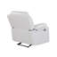 Fauteuil inclinable blanc oscillant 6026 avec DEL