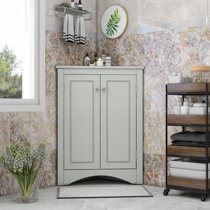 LQFATEST Corner Cabinet, Bathroom Corner Cabinet with Glass Doors and  Adjustable Shelves, Free-Standing Corner Storage Cabinet for Bathroom,  Kitchen