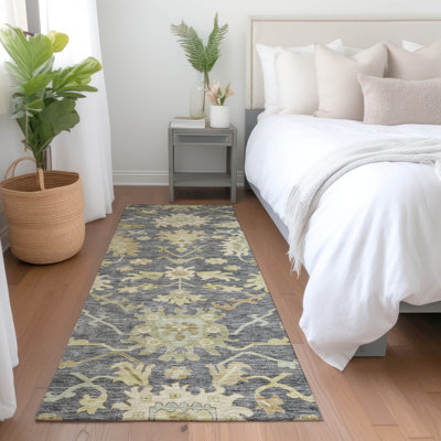 Tapis d'intérieur / extérieur gris Louis 
