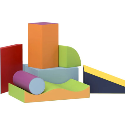 Soft Foam For 1 - 3 Year Olds To Climb Crawl And Stimulate Their Brain Play With 7 Blocks Have A Joyful Experience