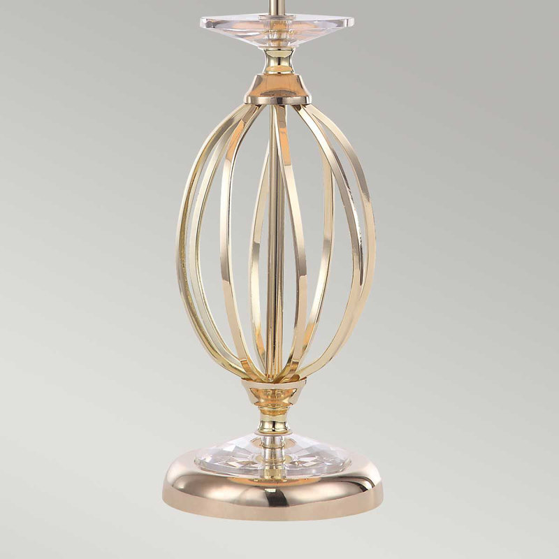 Thebes Metal Table Lamp, Polished Brass