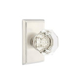 Passage Old Town Clear Knob with Rectangular Rose
