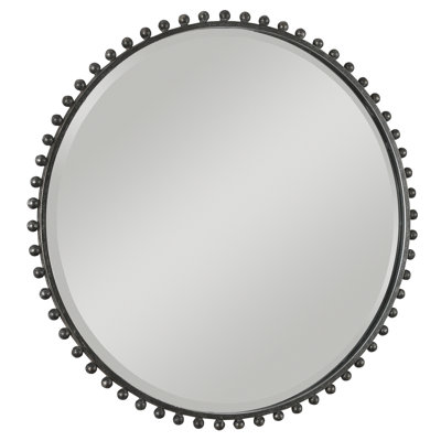 Miroir mural rond en métal Bedonia
