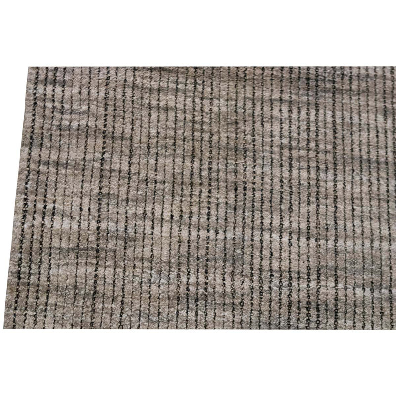Tapis gris / ivoire noué à la main de qualité unique en son genre