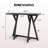 Wooden Black Entryway Table - Narrow Farmhouse Console Table Behind Sofa For Hallway