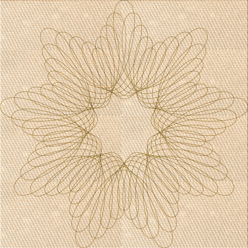 Abstract Indoor Rug, Square 6'