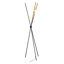 160cm Polished Torchiere Floor Lamp with USB and Outlet