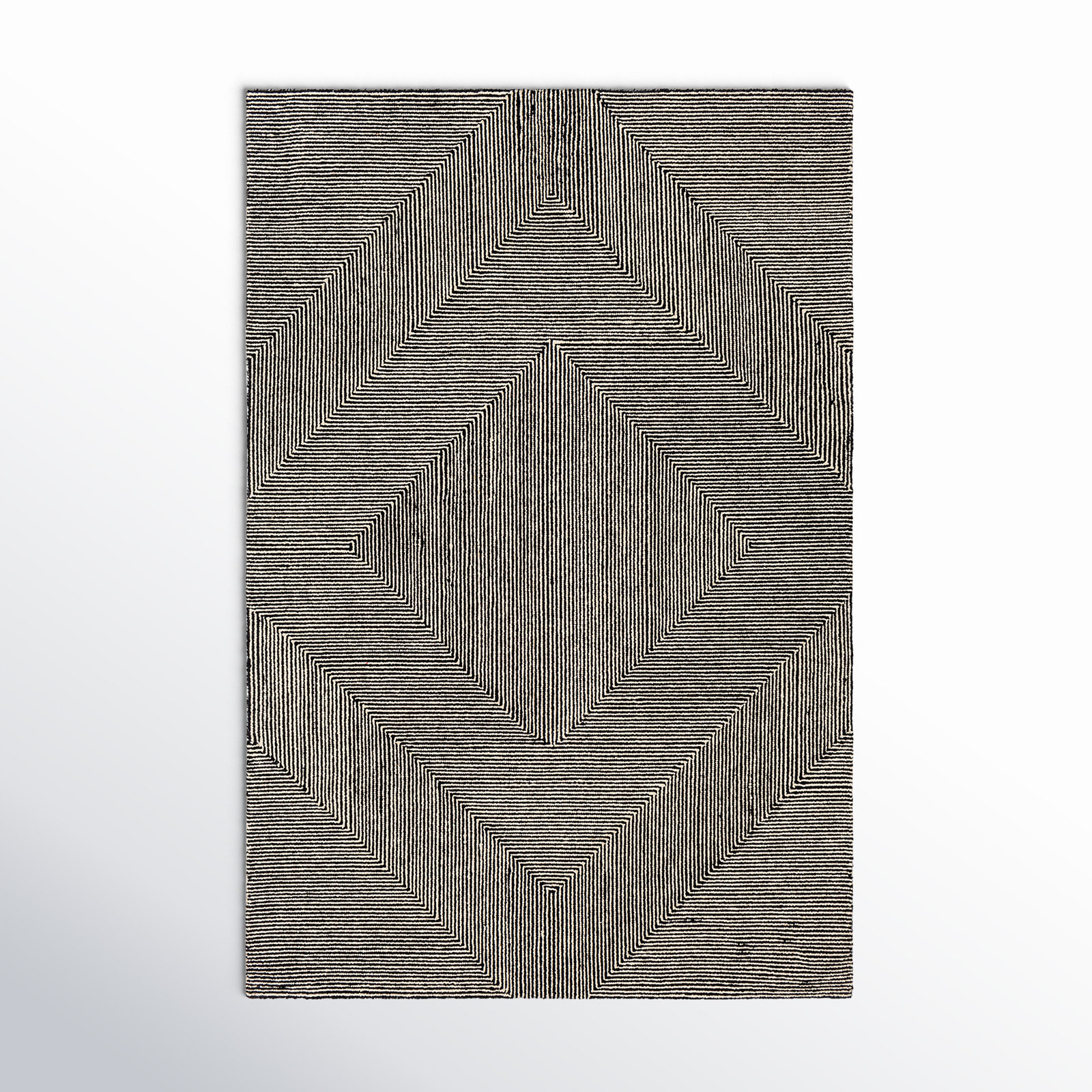Peeta Hand-Tufted Geometric Rug, Rectangle 2' x 3'