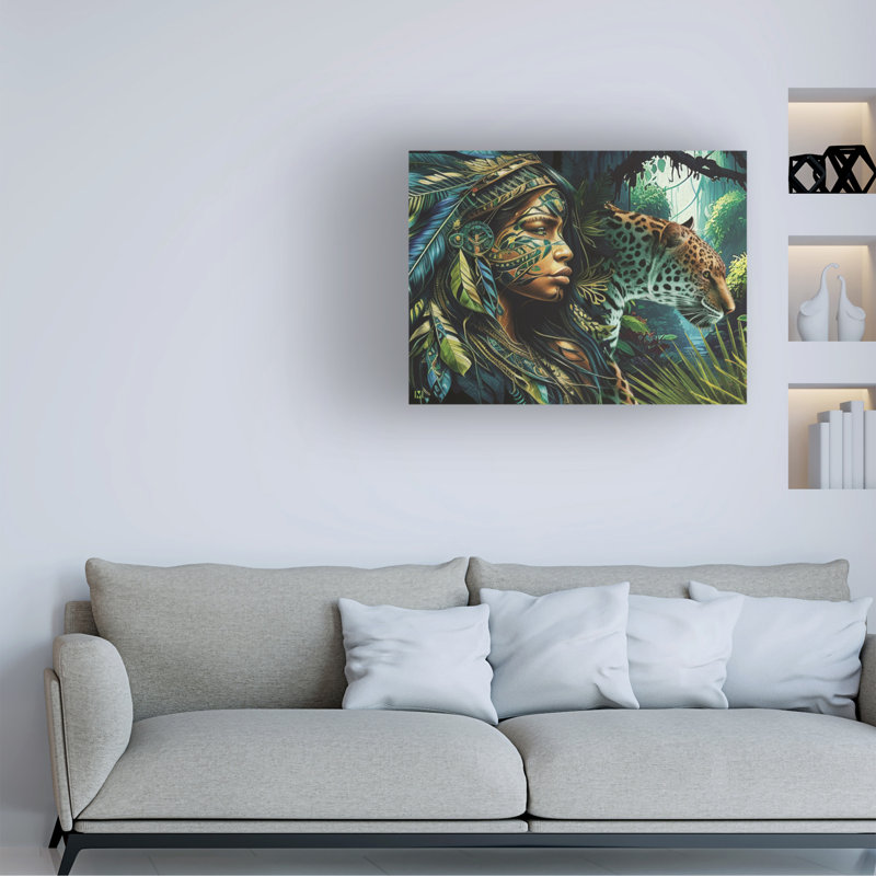 Michael David Ward Amazon Spirit Canvas Art, 14" H x 19" W
