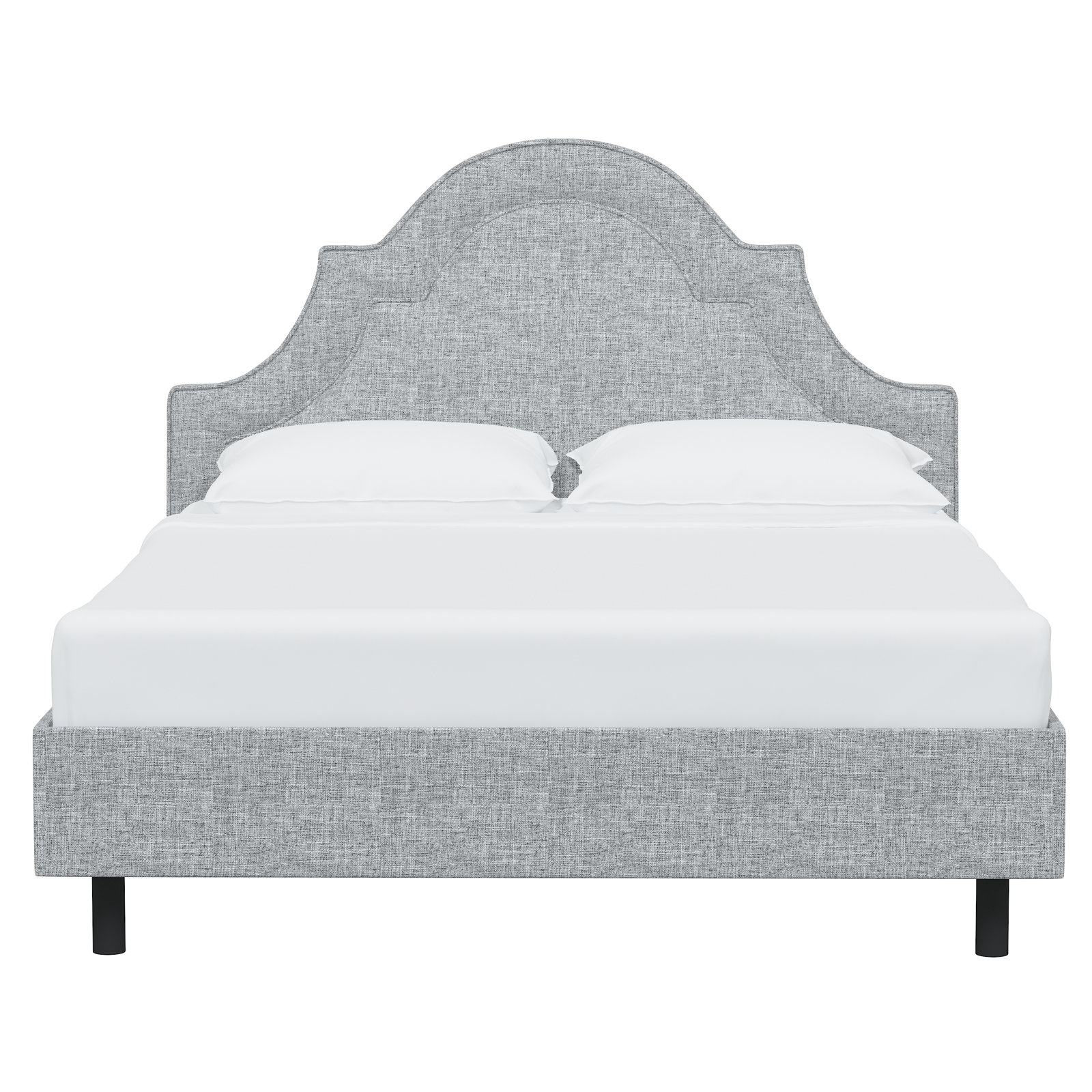 Knipe Upholstered Bed, Twin, Zuma Pumice Textured Linen