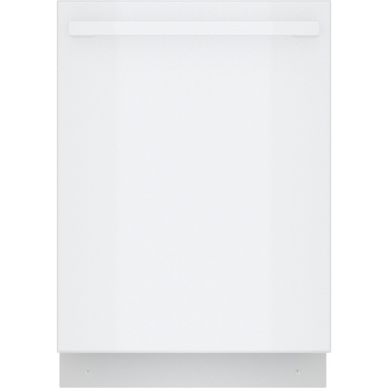 800 Series 24" Top Control Built-In Dishwasher with Stainless Steel Tub and Flexible 3Rd Rack, White