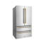 ZLINE Autograph 36 in. Counter-Depth Refrigerator in Stainless Steel and Nickel Helix Handles-1940685600