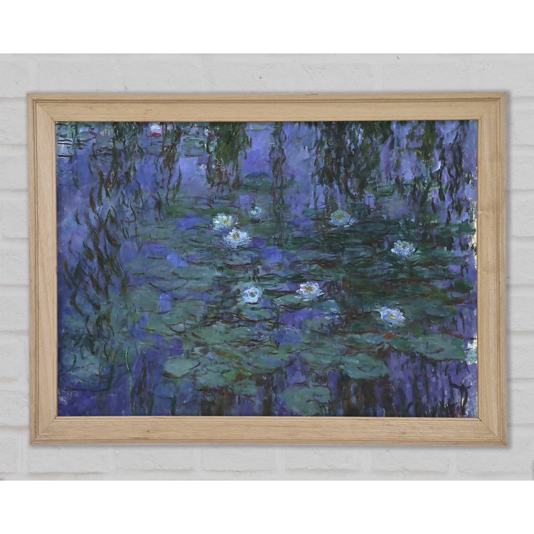 Blaue Seerosen von Monet - Einzelner Bilderrahmen Kunstdrucke