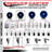 SS Solid Polyurethane Wheel Swivel Bolt Hole Caster Set Service Caster