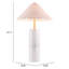 Lampe de table beige et blanche