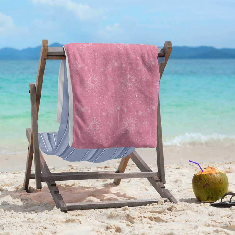 Serviette de plage Katelyn Elizabeth, Rose