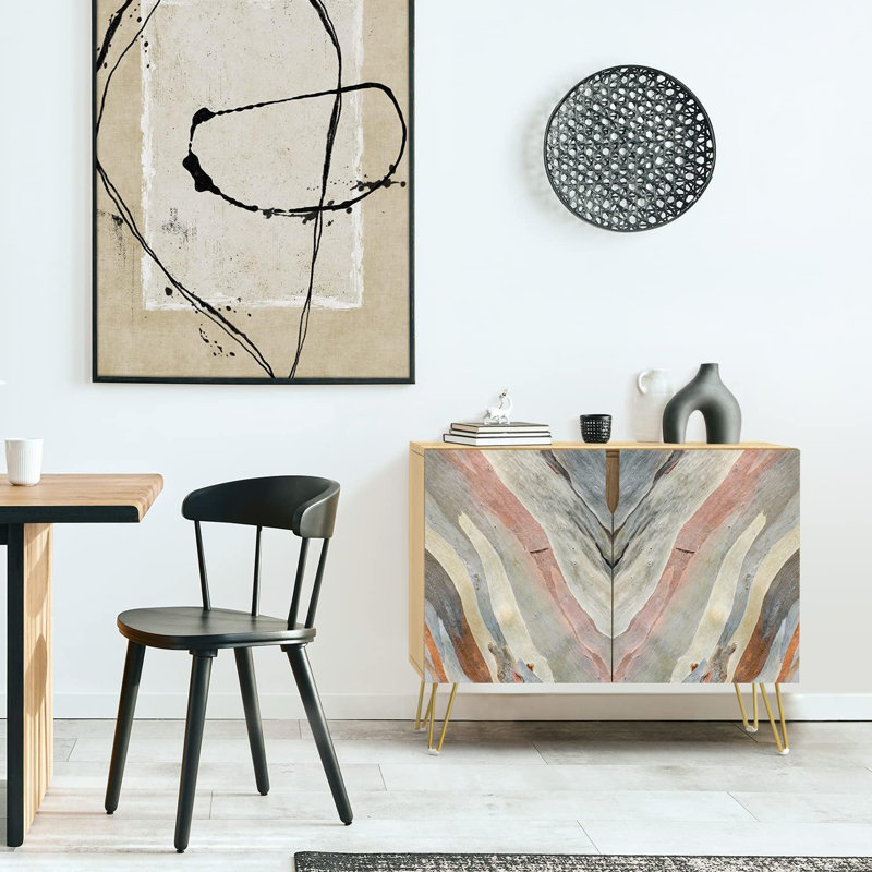 35'' Sideboard, Granite Grunge Gray