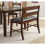 Banc à hauteur de comptoir en bois de style transitionnel avec dossier rembourré en similicuir de style transitionnel 1pc