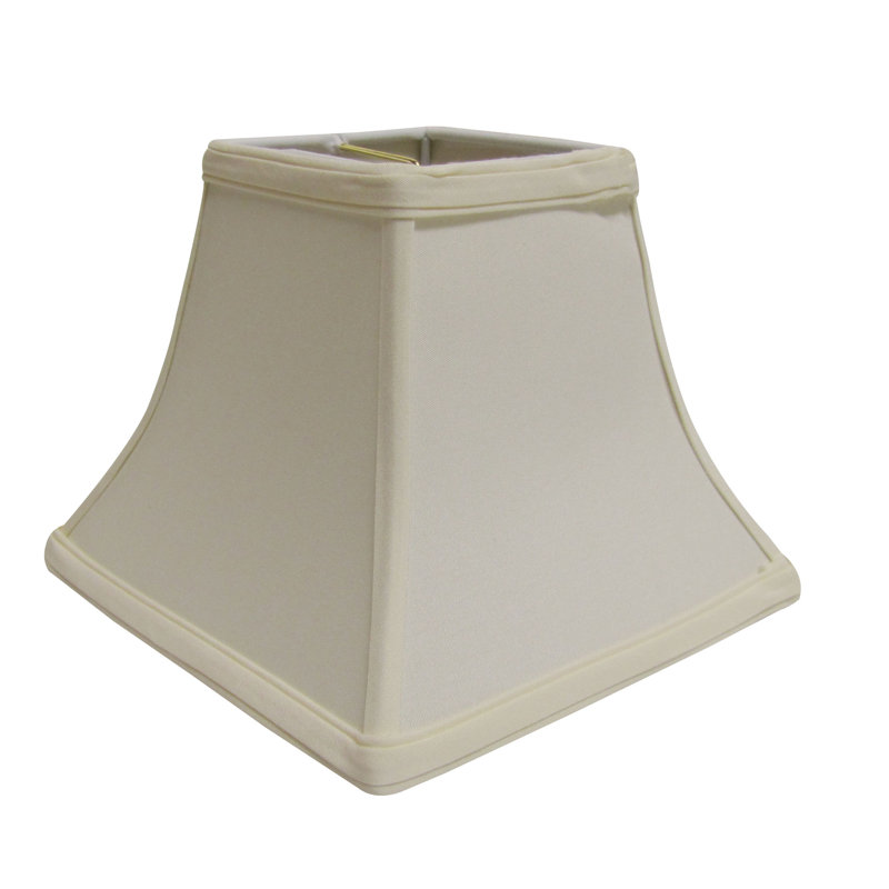 Abat-jour carré en forme de cloche avec abat-jour rond en tissu pour lampes de table, Oeuf, H 12 po x l 14 po x P 14 po