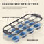 Moules à muffins en silicone pour la cuisson avec cadre en métal, moules à œufs, moules à petits gâteaux 12 tailles régulières, moules à muffins antiadhésifs faciles à faire sauter pour four-129846416-129846419