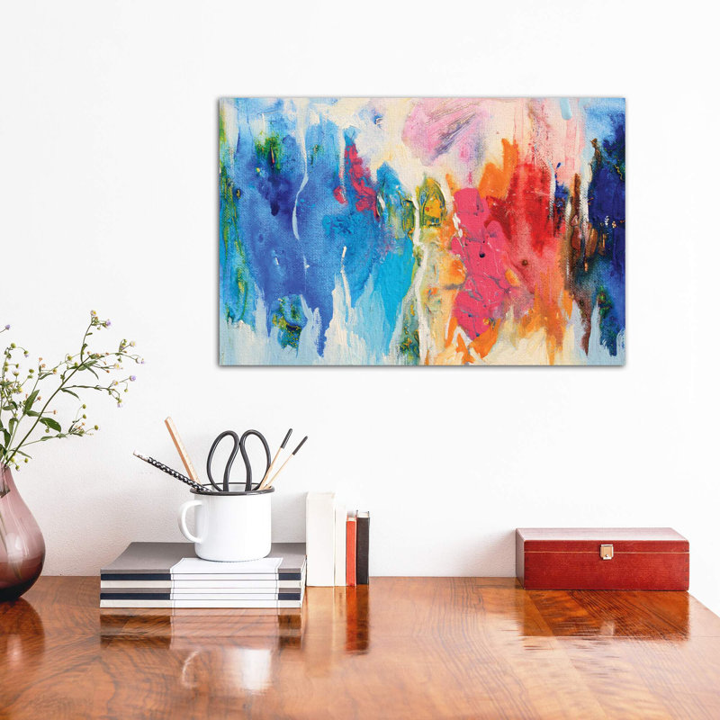 Composition XIV by Radiana Christova - Painting, 101.6 cm H x 66.04 cm W x 3.175 cm D