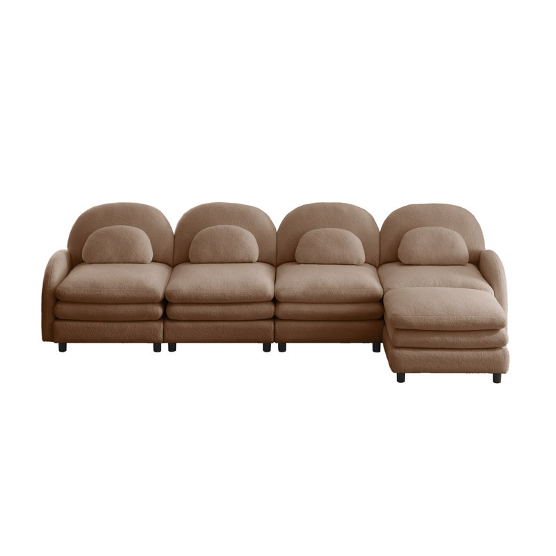 Canapé modulaire Teddy, Tanné