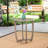 Rustic 27.5'' Table In Grey - Wood Material For Patio Use 27.5'